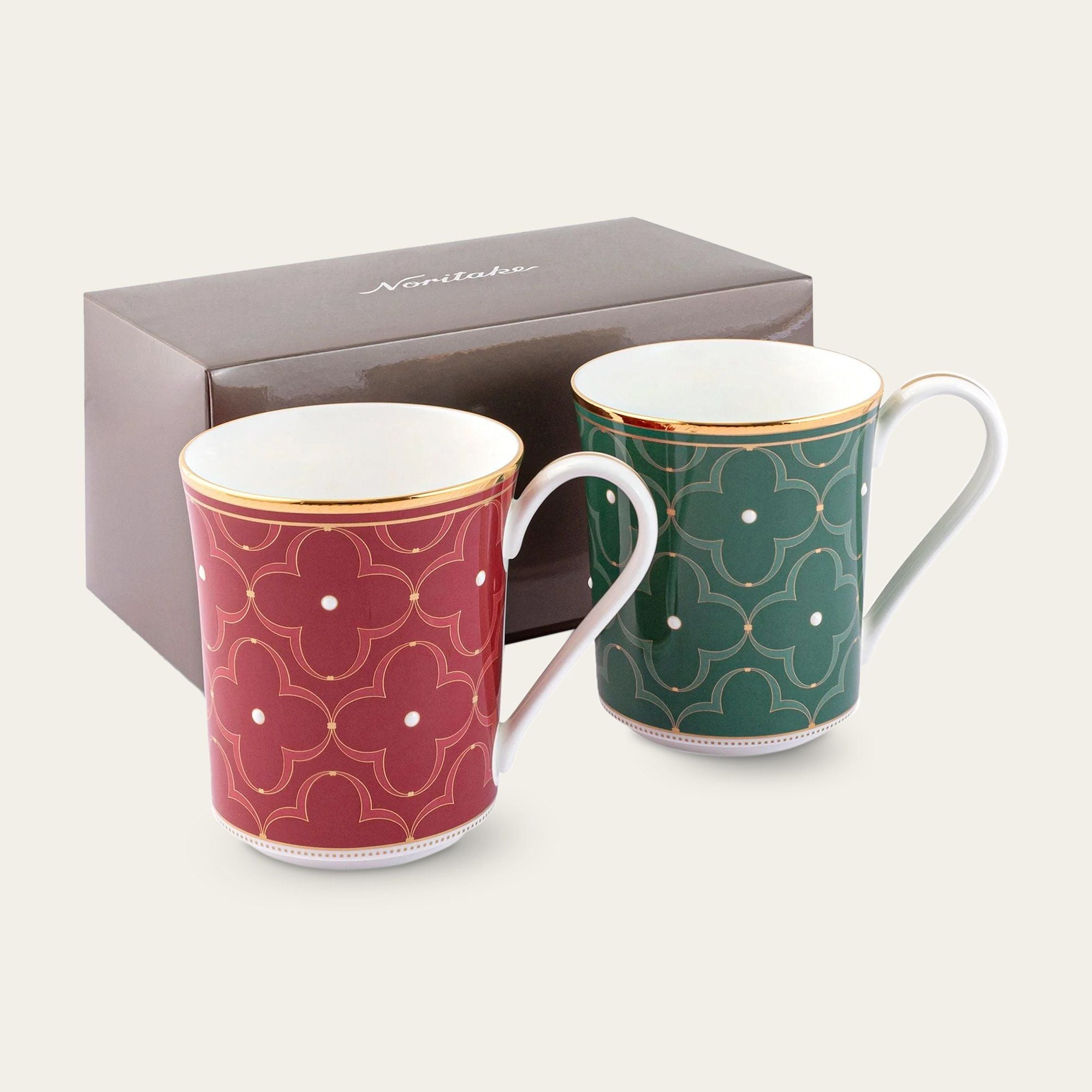 Noritake 2Pcs Mug Gift Set-Trefolio Holiday