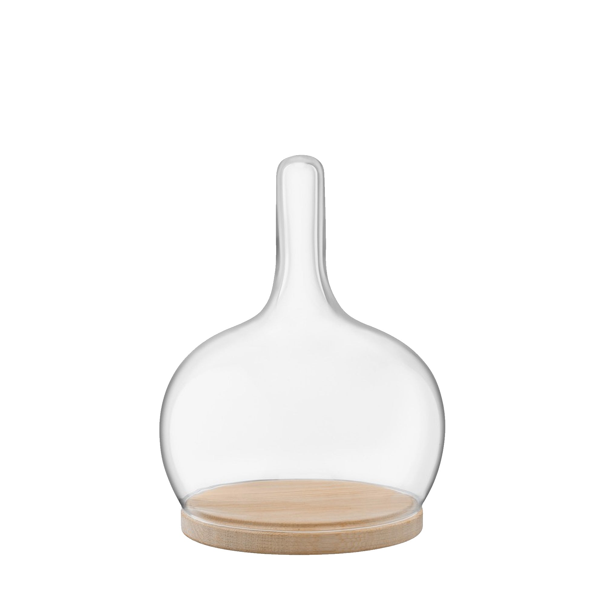 LSA International Cloche Dome & Oak Base