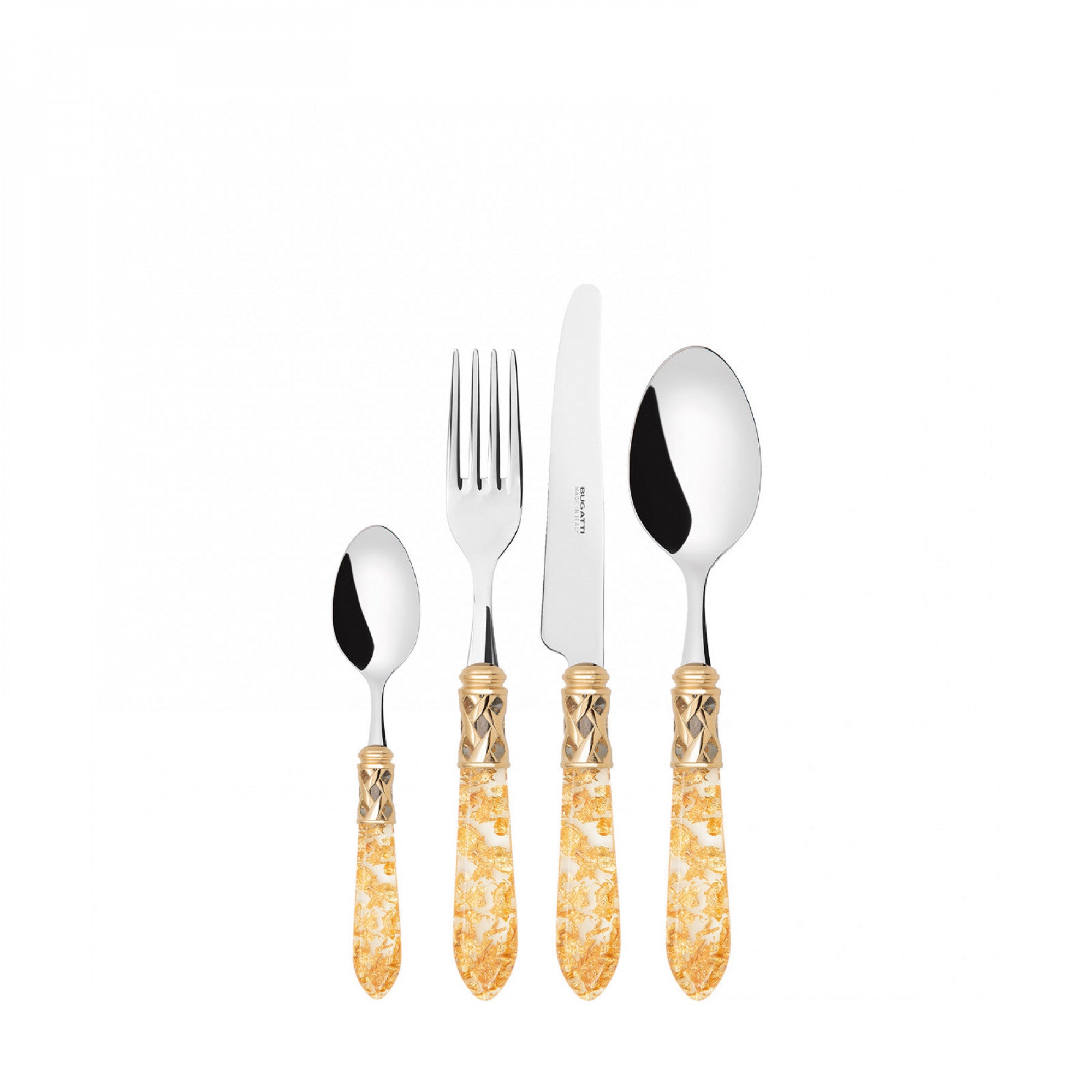 24PCS CUTLERY SET - 18/10 - GOLD FLAKES