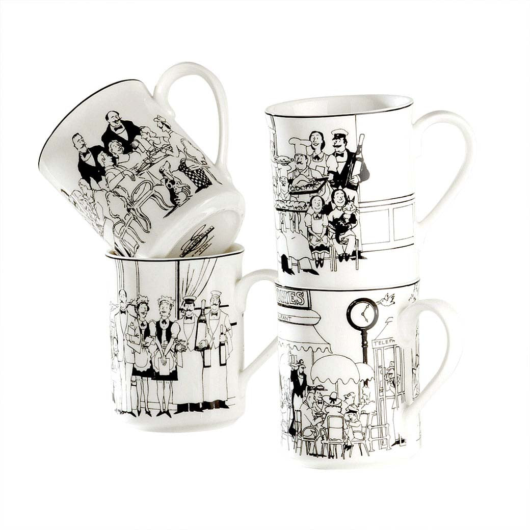 Noritake 4Pcs Mug Set-Le Restaurant