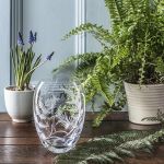 Royal Scot Crystal Woodland Fern Large Posy Vase - 180Mm (Gift Boxed)