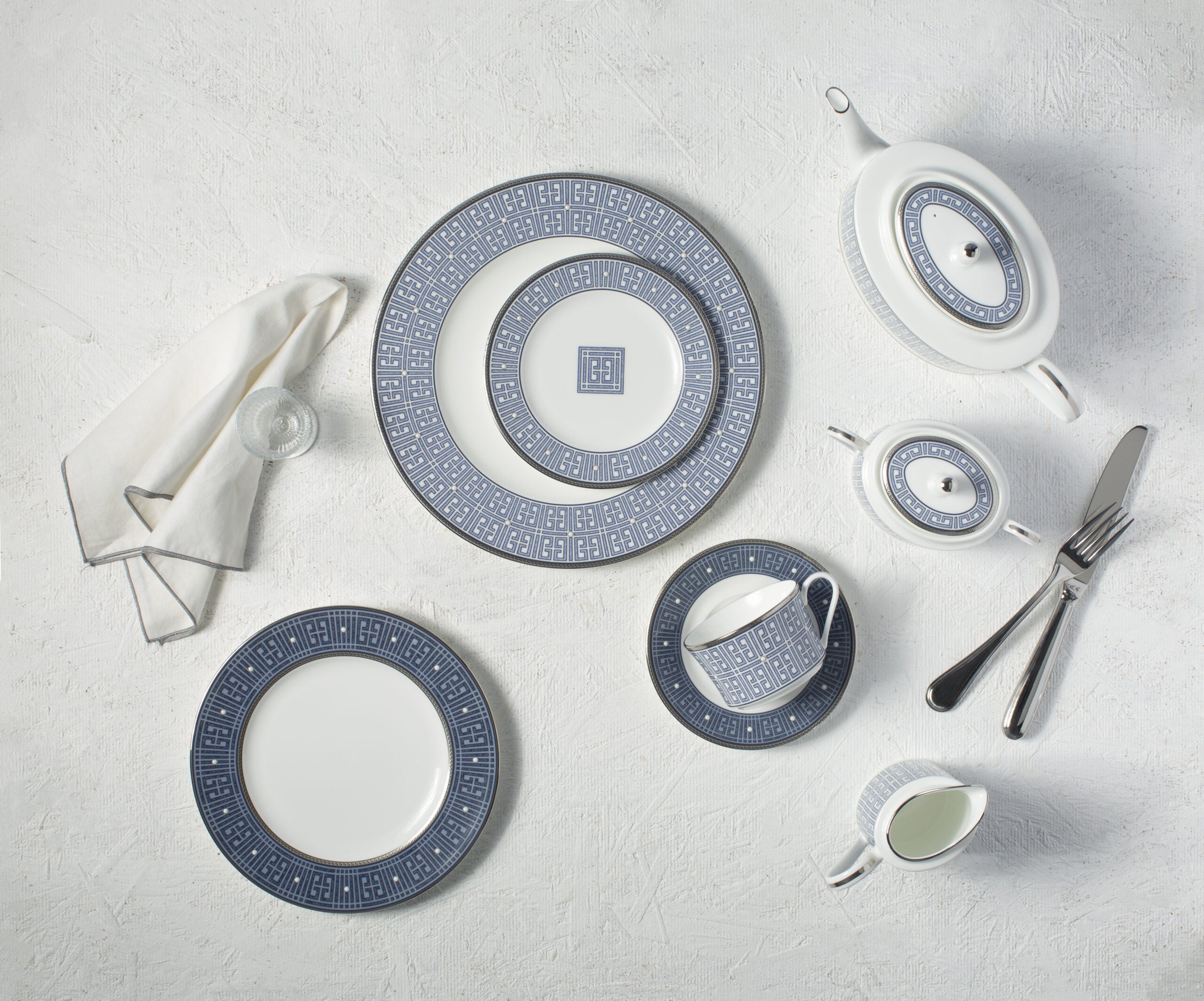 Noritake 20Pcs Dinner Set for 4 Person - Infinity Blue