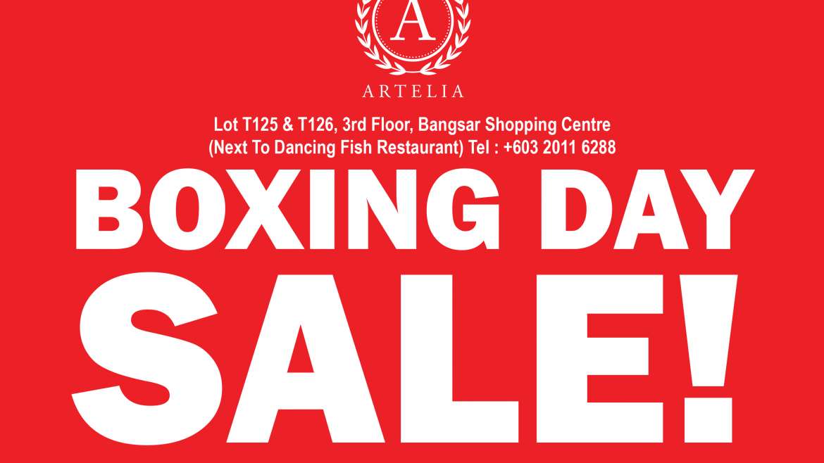 Artelia Boxing Day Sale 2019