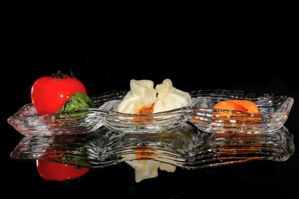 Ivv All In One 3 Section Appetizer Tray Rectangular -Clear - Image 2