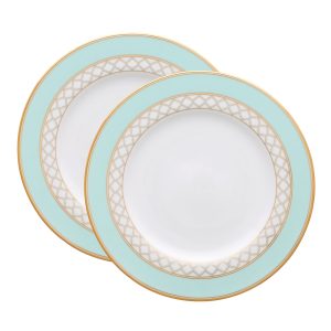 Noritake 2Pc Cake Plate 21Cm - Eternal Palace Mint