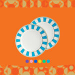 Noritake Carnivale 2Pcs Cake Plate 21Cm With Gift Box - Carnivale Collection