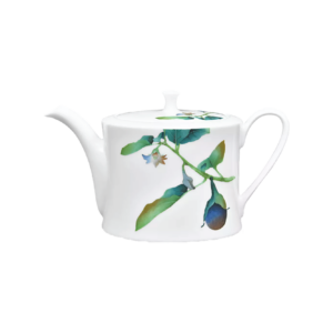 Noritake Teapot (Grn)-Kyoka Shunsai Egg Plant