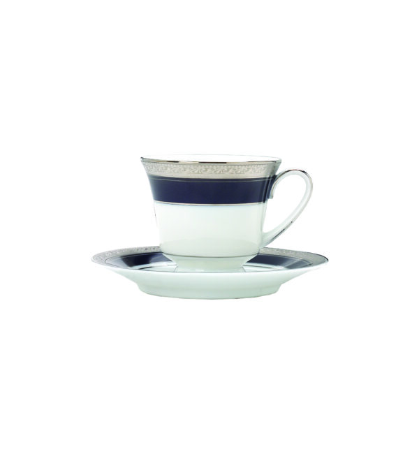 Noritake 33Pcs Dinner Set with Teapot for 6 Person - Crestwood Cobalt Platinum - Image 6