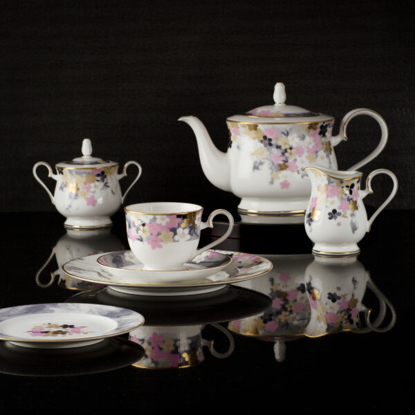 Noritake 96pcs Dinner and Tea Set for 12 Person - Moonlit Blossoms - Image 14