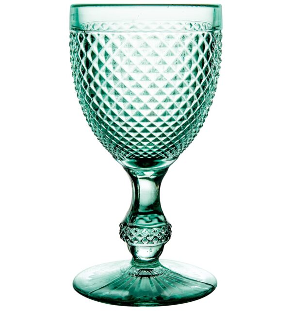 Vista Alegre Set with 4 Water Goblets Mint Green - Bicos Verde - Image 2