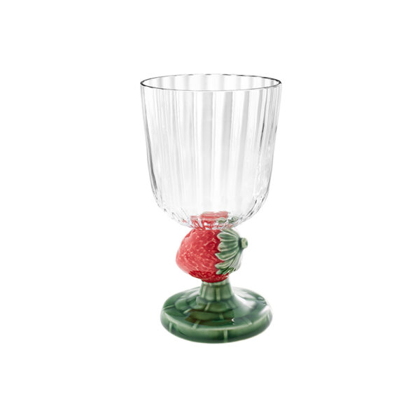 [Pre-order] Bordallo Pinheiro Goblet Strawberries Stem - Carmen Strawberries