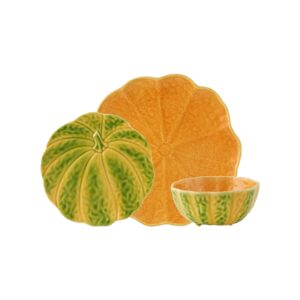 [GWP] Bordallo Pinheiro 12Pcs Dinner Set – Pumpkin