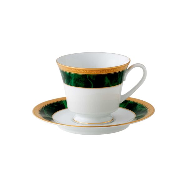 Noritake Majestic Tea Cup & Saucer - Green